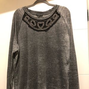 Lane Bryant embellished long sleeve top